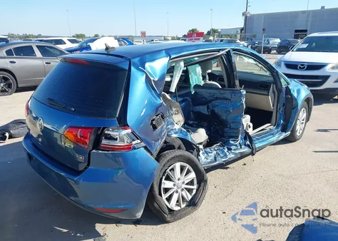 2017 Volkswagen Golf Tsi S 4-Door/Tsi Se 4-Door/Tsi Sel 4-Door/Tsi Wolfsburg Edition 4-Door из США, поврежденный, VIN 3VW217AU9HM051941